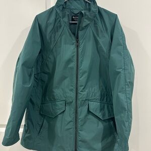Athleta Deep Teal Lightweight Utility Jacket with Hood